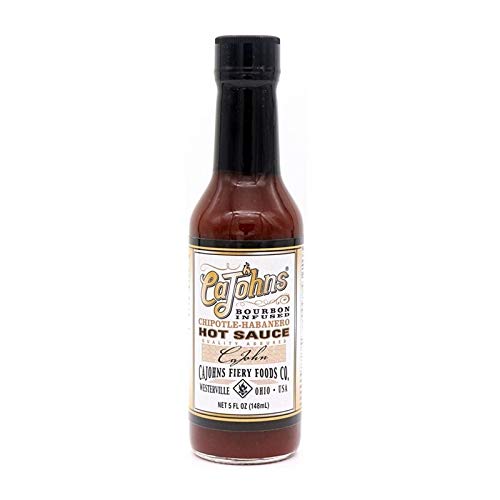CaJohns Bourbon Infused Chipotle-Habanero Hot Sauce