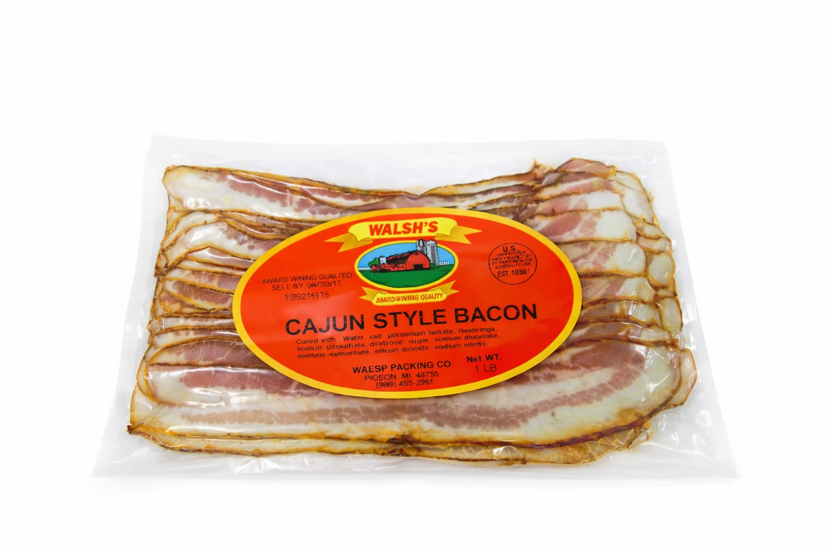 Cajun Seasoned Sliced Smoked Bacon