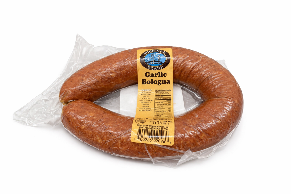 Michigan Brand Garlic Ring Bologna - 20 oz.