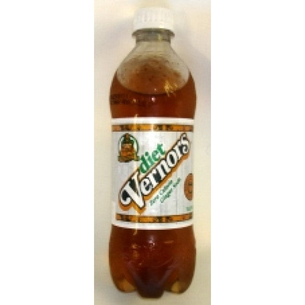 6 pack Old-Fashioned Diet Vernors Ginger Ale - 16.9 oz. Bottles