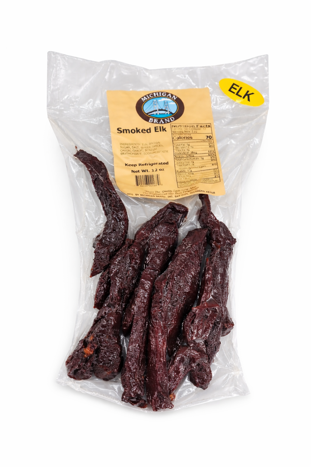 Michigan Brand Elk Jerky - 12 oz.