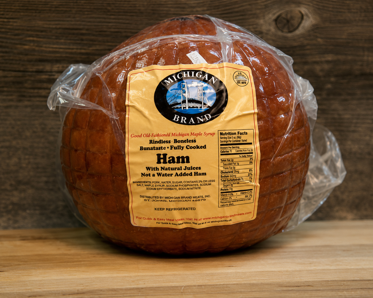 Michigan Brand - Boneless Maple Syrup Cured Hickory Smoked Ham
