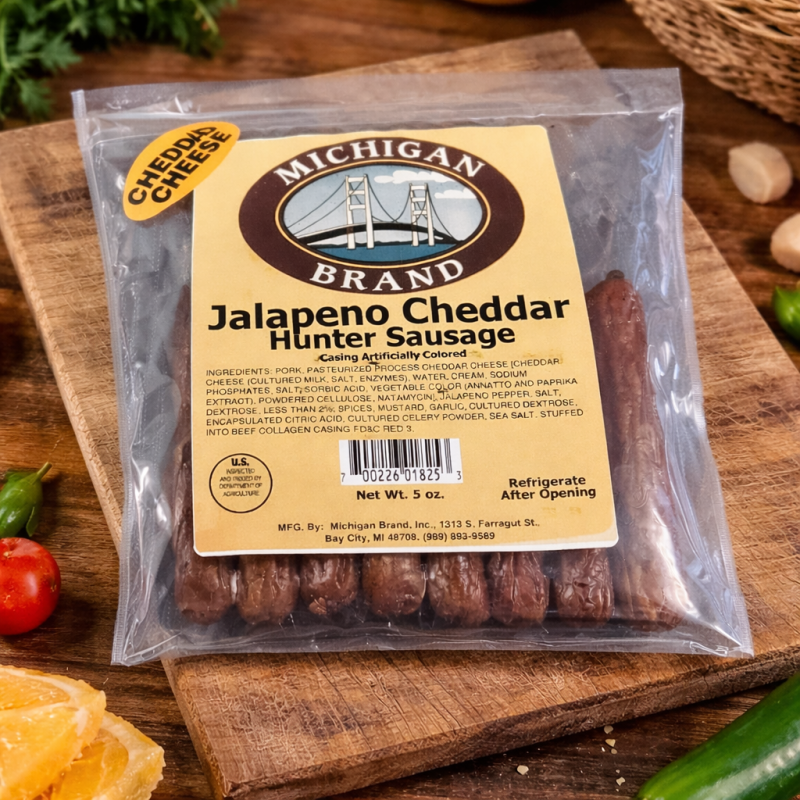 Michigan Brand Jalapeno Cheddar Hunters Sausage