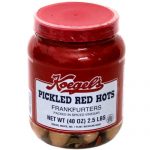 2.5 lb. Jar Koegel's Pickled Red Hots. Gift Item No. 17.