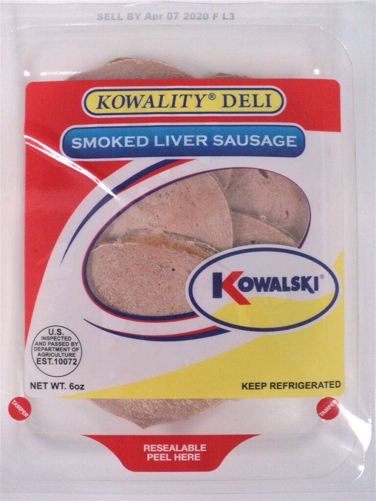 Kowalski Sliced Smoked Liver Sausage Pinconning Cheese Co. & Fudge Shoppe