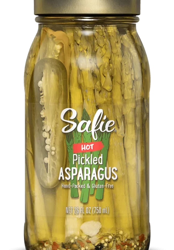 Safie Hot Pickled Asparagus 26 oz.