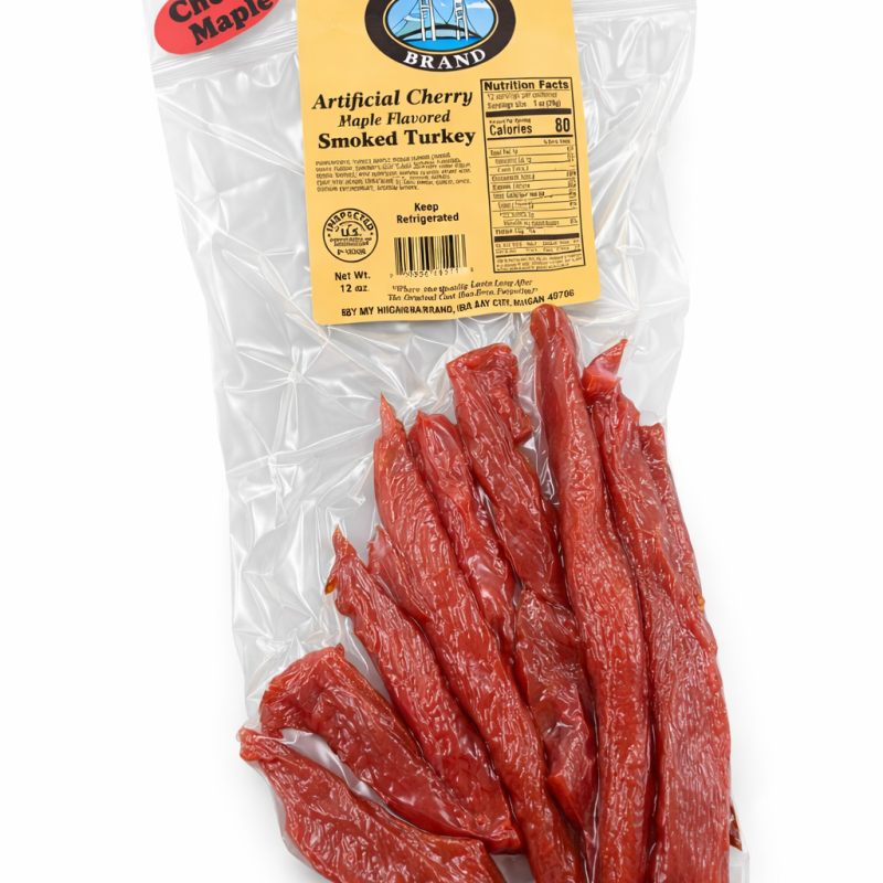 Michigan Brand Cherry Maple Turkey Jerky - 12 oz.