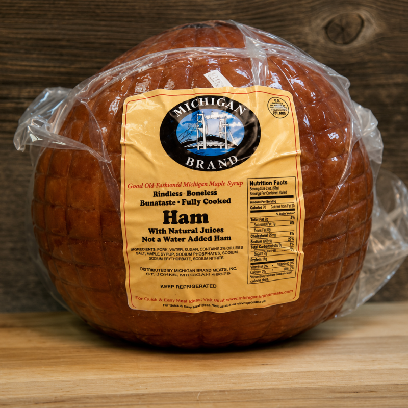 Michigan Brand - Boneless Maple Syrup Cured Hickory Smoked Ham